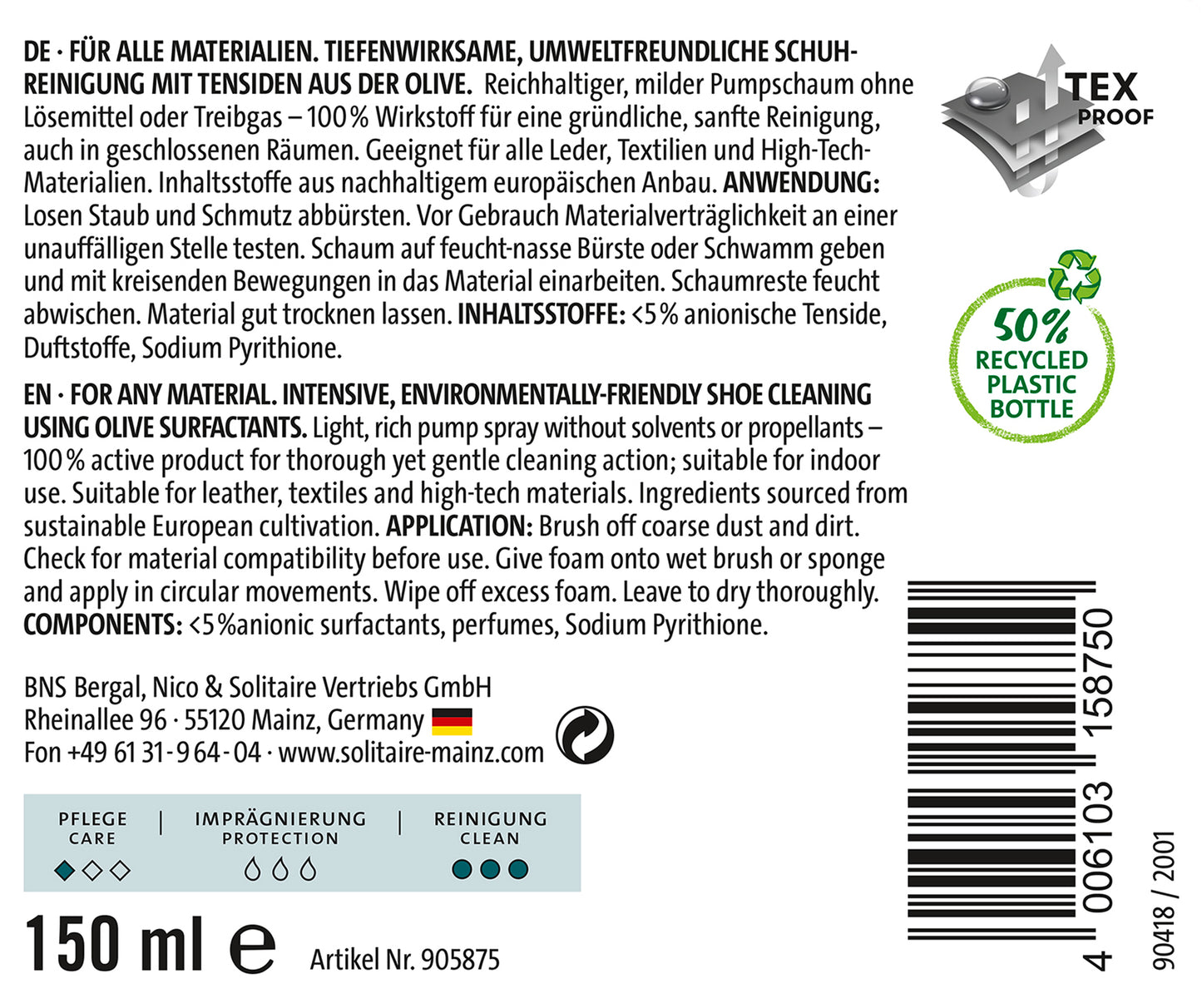 Solitaire Ecco Care Pure Clean