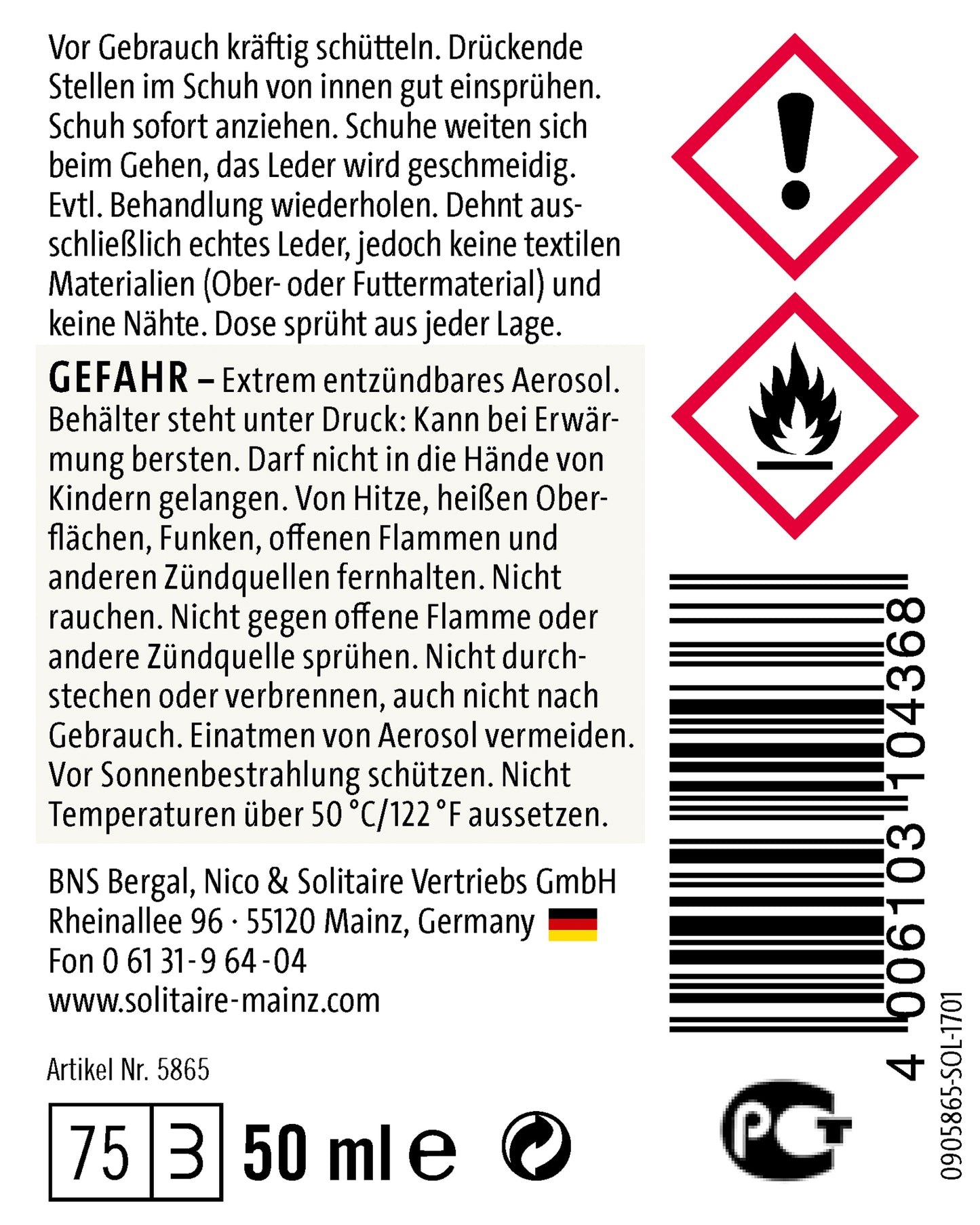 Solitaire Shoe Stretch