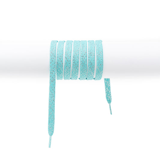 Barth Schnürsenkel Mode flach glitzernd